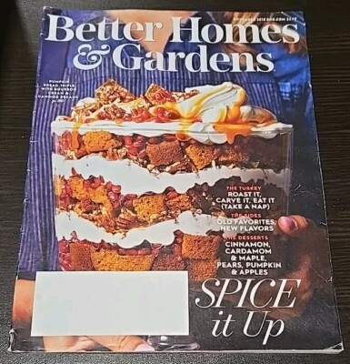 Better Homes & Gardens Magazine November 2018 Spice It Up-image