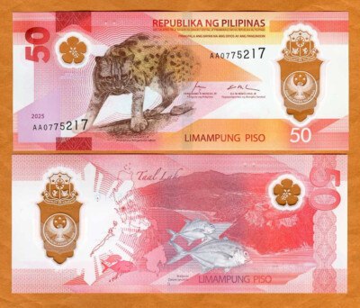Philippines, 50 Piso, 2025, P-W237a Polymer, UNC Complete Redesign New Series AA-image