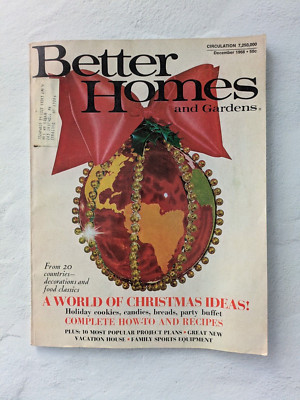 Better Homes and Gardens Magazine World of Christmas Ideas Recipes VTG Dec 1968-image