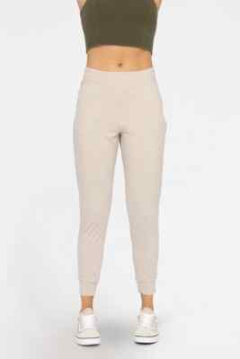 Tan Cozy Flex Everyday Joggers-image