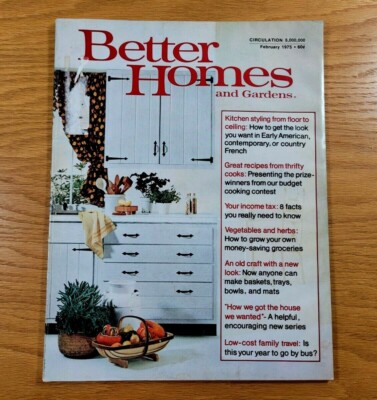 BETTER HOMES AND GARDENS Magazine Vintage Issue From February 1975-image