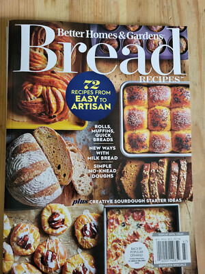NEW Better Homes and Gardens  Bread Recipes 72 Recipes Easy Artisan 2024 FREE SH-image