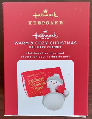 HALLMARK 2020 Keepsake Ornament “WARM & COZY CHRISTMAS” Hallmark Movies NIB-image