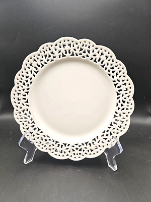 Pier 1 Imports Porcelain Doily Lace Salad/Dessert Plate-image