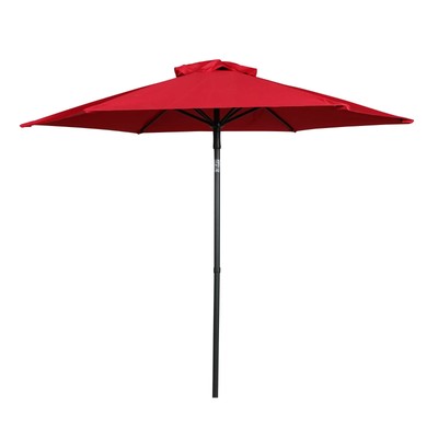 Mainstays 7.5' Red Push-up and Tilt Patio Umbrella-image