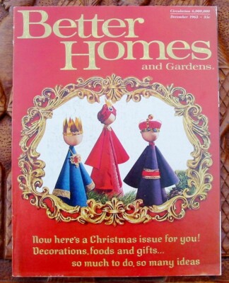 Oversized Better Homes and Gardens Dec 1963 Christmas Magazine Honey Walnuts-image