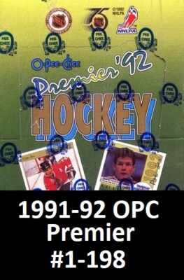 1991-92 OPC O-Pee-Chee Premier Hockey Cards Pick+Complete Set/10+ Free Can. Ship-image