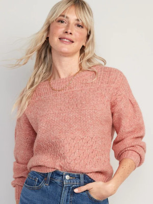 Old Navy Cozy Plush-Yarn Textured-Knit Sweater Salmon ~ NWT ~ Size XL Tall-image