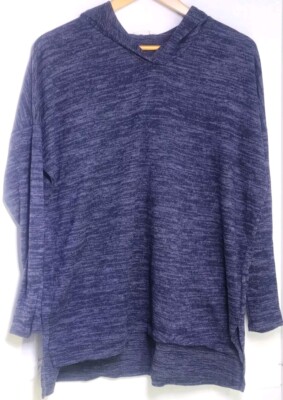 EE:Some womens large pullover hoodie long sleeve lightweight cosy comfy 3/4 slve-image