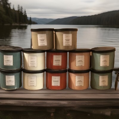 3-Wick Mainstays 12 Pack Candles 13 Oz Each,Watermelon,Cranberry,Apple Pie&Cozy!-image