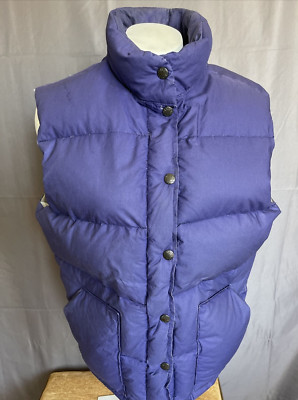 Vintage North Face Windy Pass Womens Down Vest Purple Made in USA L Puffer Coat-image