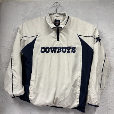 Vtg 90s Dallas Cowboys Team NFL Color Works Dimensionals Wind Breaker Jacket 2X-image