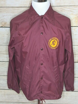 Vtg 70's USC Trojans Heritage Golf & Tennis Classic Wind Breaker Jacket Mens  M-image