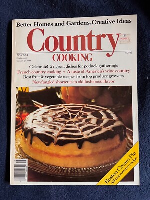 Better Homes & Gardens Creative Ideas Country Cooking 1983/84 VTG Boston Cream-image