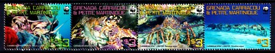 Grenada Grenadines 2009 Spiny Lobster - WWF Complete Mint MNH Set Strip SC 2727-image
