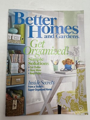 Better Homes & Gardens Magazine January 2008 Issue - Get Organized!-image