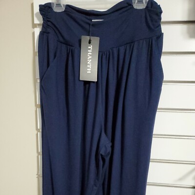  Womens  Casual Pants Large cozy blue-image