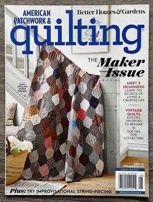 Better Homes & Gardens American Patchwork & Quilting Magazine August 2021 Maker-image