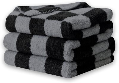 Checkered Throw Blanket - Comfortable Knit Breathable Blanket Cozy and Warm B...-image