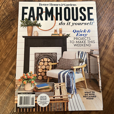 FARMHOUSE DO IT YOURSELF ISSUE '22 BETTER HOMES country sampler living style NEW-image