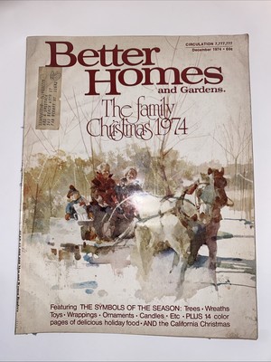 Vintage 1974 Better Homes & Gardens Magazine The Family Christmas 164 Pgs Crafts-image