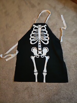 Halloween Adult Apron New Chef Design Imports Skeleton-image