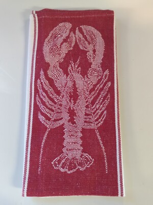 Kitchen Lobster Jacquard Cotton Dish Towel-image