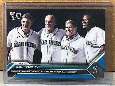 2023 TOPPS NOW #563 WILSON BUHNER MARTINEZ KEN GRIFFEY JR Blue Parallel 36/49-image
