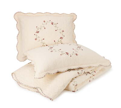 Better Homes & Gardens Burgundy Hannalore 2-Piece Pillow Sham,Standard (2 Count)-image