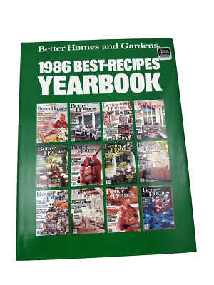 BETTER HOMES & GARDENS 1986 BEST-RECIPES YEARBOOK HARDCOVER COOK w/ DUST JACKET-image