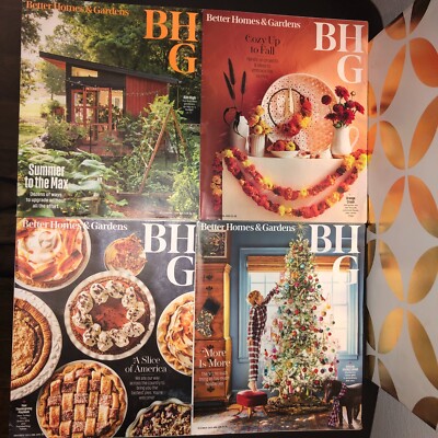 Lot Of 4 BHG Better Homes & Gardens Magazines Jul/Aug 23-Oct 23-Nov 23-Dec 23-image