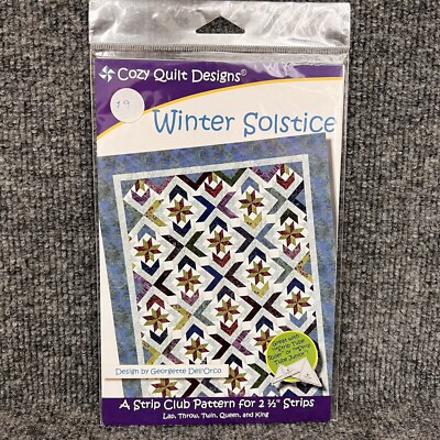 Cozy Quilt Designs Winter Solstice Pattern  By Georgette Dell’orco 5 Sizes New-image