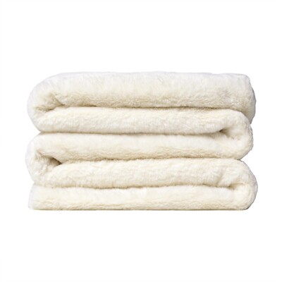 Faux Fur Blanket Soft Luxurious Plush Throw Blanket Reversible Faux Fur Cozy...-image