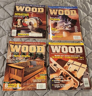 Lot of (4) - Vintage WOOD Magazines by Better Homes and Gardens - Lot #1069-image