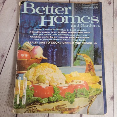 Better Homes and Gardens Magazine November 1966 Christmas Crafts Cooking-image