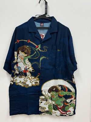 Japanese Ukiyoe Art T-Shirt Ogata Korin Wind God & Thunder God Vintage Style Tee-image