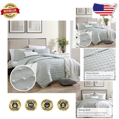 OEKO-TEX Certified King Comforter Set - Soft 100% Polyester with Pillow Shams-image