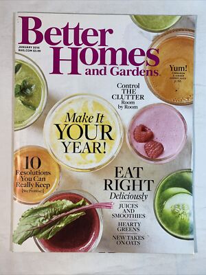Better Homes & Gardens - January 2016 - Your Year! Control Clutter, Eat Right.-image