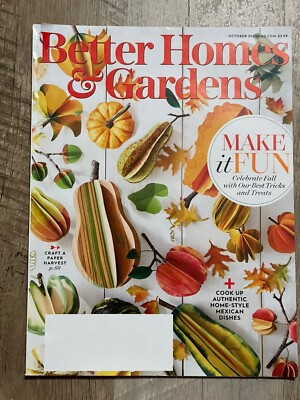 Better Homes & Gardens Magazine October 2021 Make It Fun Celebrate Fall-image