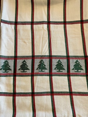 Design Imports Indiainc Holiday/ Christmas Tree Plaid Tablecloth - 60 x 90 Inch-image