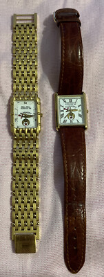 2 Vtg ALHAMBRA SHRINERS CHATTANOOGA CHAPTER Rare MENS WRIST WATCHES 1996-97 Read-image