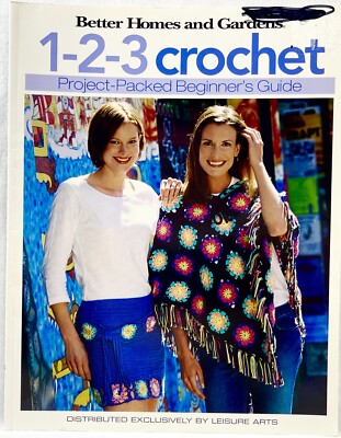 2005 Better Homes & Gardens 1-2-3 Crochet 4333 Pattern Book 16 Designs 15724-image