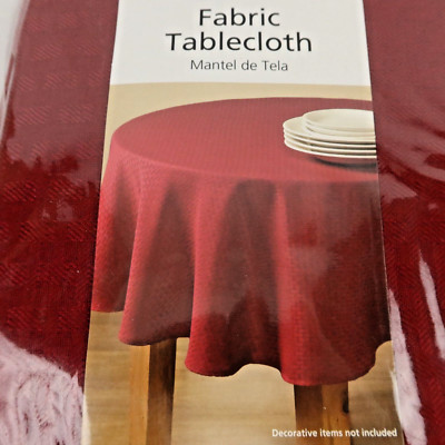 Mainstays Tablecloth Round Red 70
