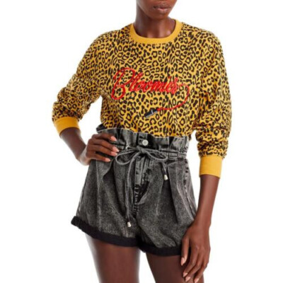 Bloomies Womens Animal Print Cozy Comfort Sweatshirt Loungewear[ L]-image