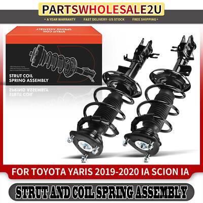 2x Front Complete Strut and Coil Spring Assembly for Scion iA Toyota Yaris iA-image