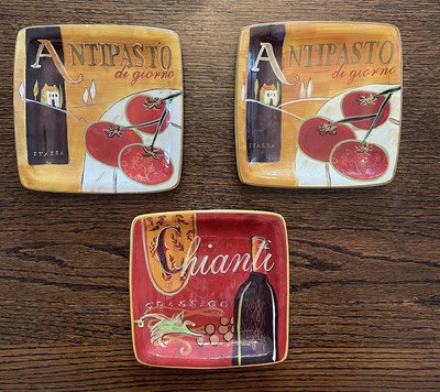 Pier 1 Imports Cucina Square Dessert Appetizer Plates Set of 3-image