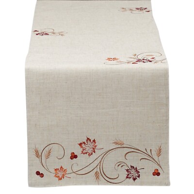 Design Imports TABLE RUNNER AUTUMN WHEAT-image