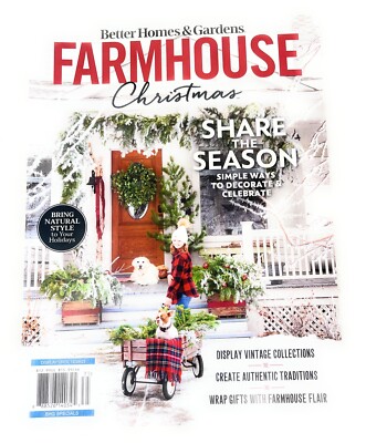 Better Homes & Gardens Farmhouse Christmas 2023 Share the Season Natural Style-image