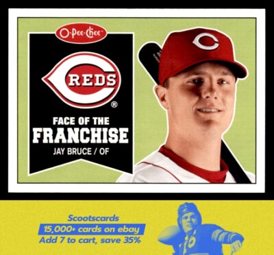 2009 O-Pee-Chee Jay Bruce Face of the Franchise card #FF24 Cincinnati Reds-image