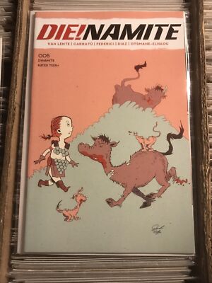 DIE!NAMITE #5 JACOB EDGAR DR. SEUSS VARIANT COVER red sonja vampirella 2021-image